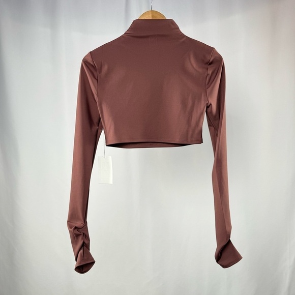 NWT Not Yours To Keep Julia Crop Top in Mocha Size Small - Picture 6 of 10
